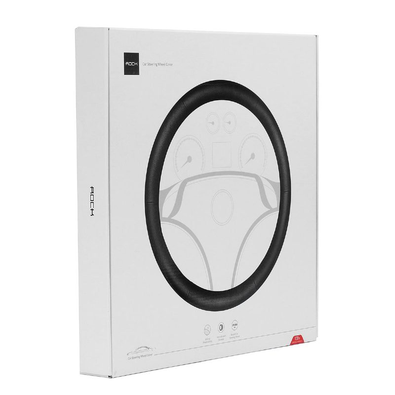 Rock Rph0859 Autó Kormánykerék Burkolatok Valódi Bőr Csúszásgátló 37-38 cm Univerzális