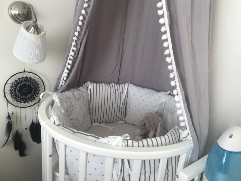 6 Panel Baby Safe Crib Bumpers Star Animált