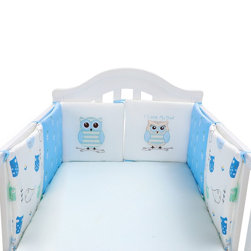 6 Panel Baby Safe Kiságy Lökhárító Rajzfilm Animal