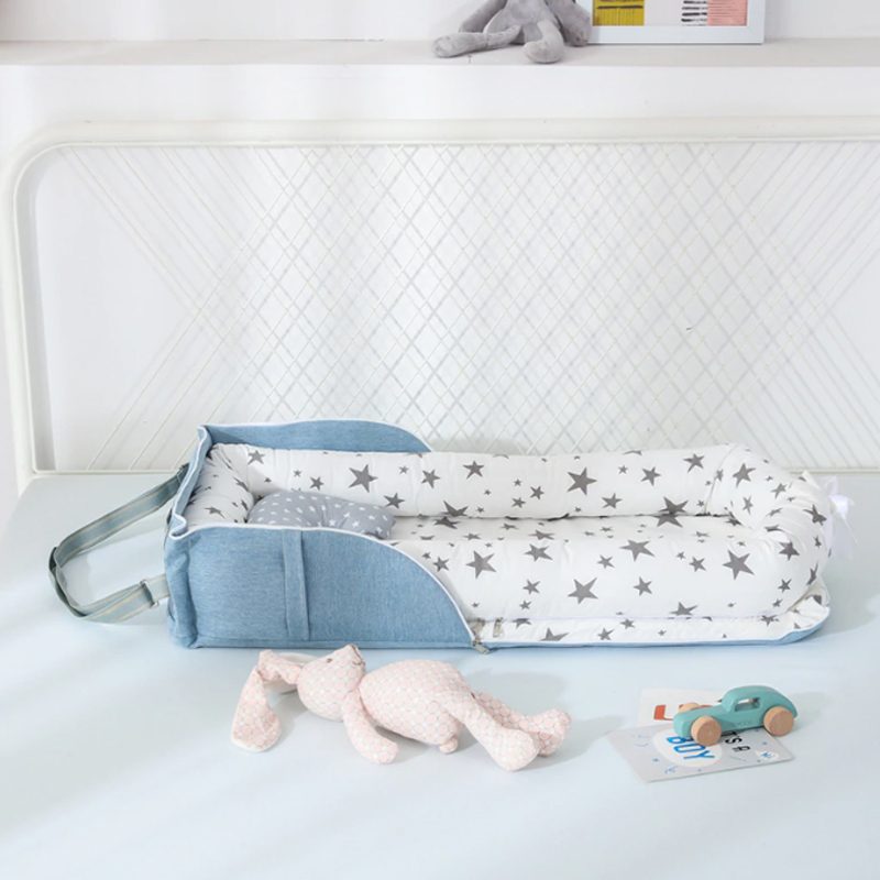 Hordozható Babaágy Párna Ergonomikus Nyugágy Nest Csecsemő Utazóágy