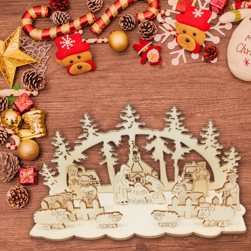 Jm01693 Diy Karácsonyi Fajáték Vicces Party Asztali Díszek Fa
