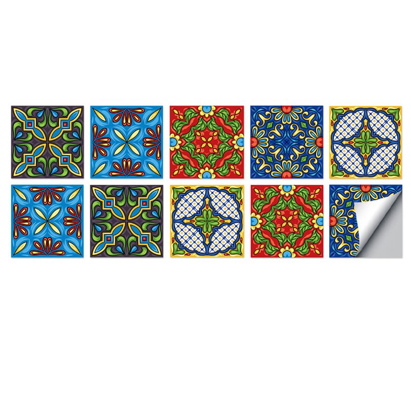 10x10/15x15/20x20cm Fali Csempe Matricák Konyha Fürdőszoba Wc Vízálló Pvc