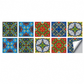 10x10/15x15/20x20cm Fali Csempe Matricák Konyha Fürdőszoba Wc Vízálló Pvc