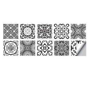 10x10/15x15/20x20cm Fali Csempe Matricák Konyha Fürdőszoba Wc Vízálló Pvc