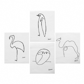 40*50 cm-es Picasso Poszter Függőnyomtatott Vászon Absztrakt Keret Nélküli Falfestmények