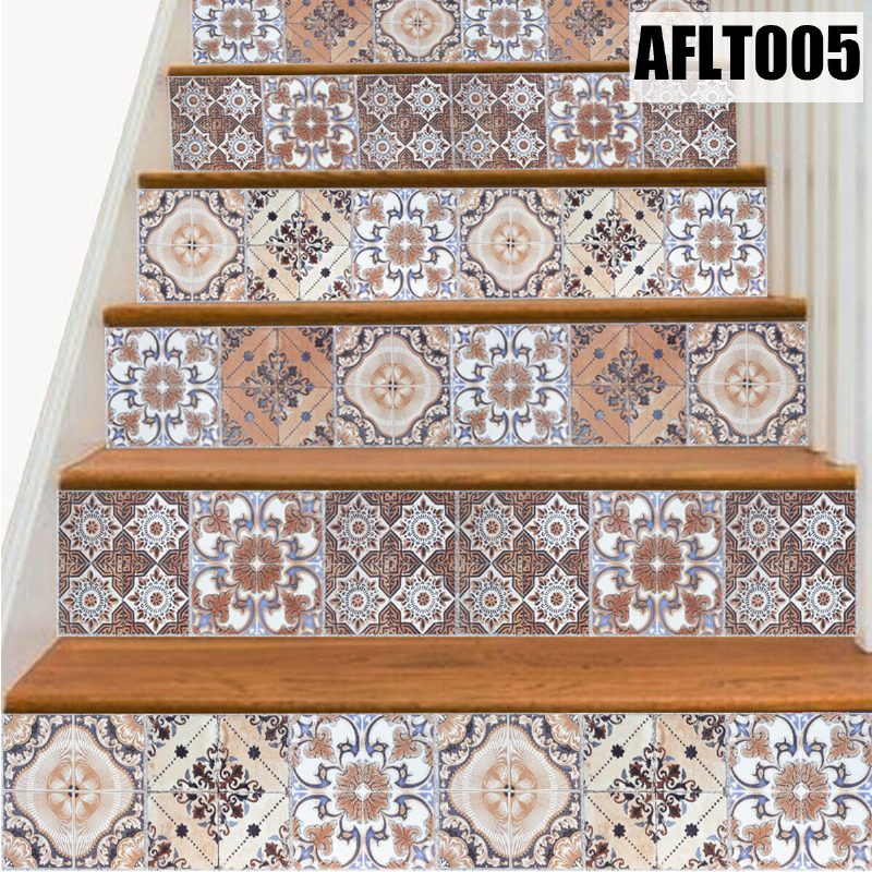 6 Db Lépcsőlépcső Matricák Lépcsőemelő Csempe Backsplash Kontaktpapír
