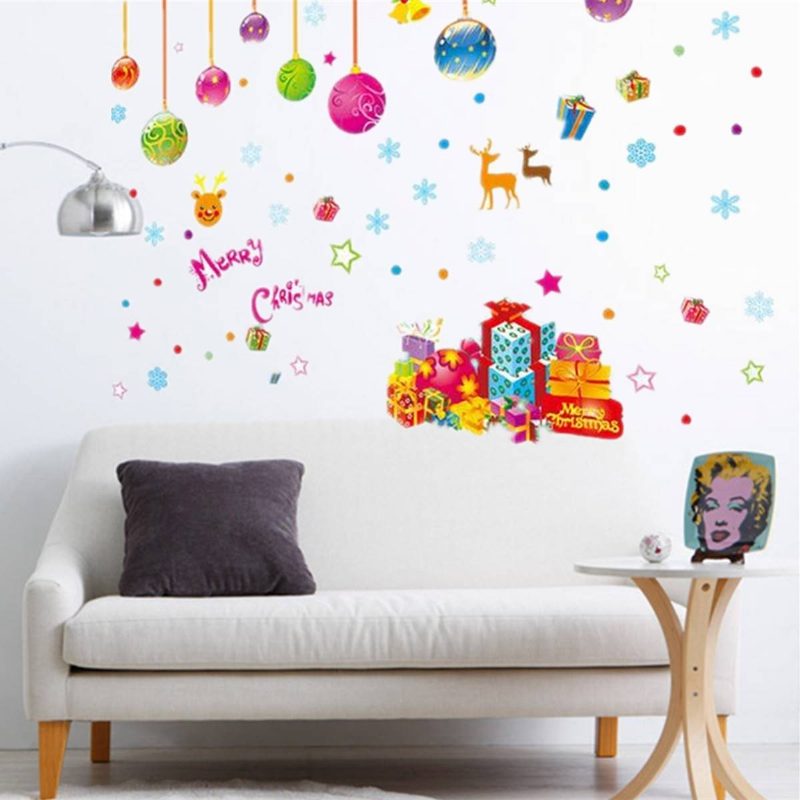 Diy Matrica Fali Dekoráció Boldog Karácsonyt Mikulás Kivehető Művészablak Ajtó Home Róma