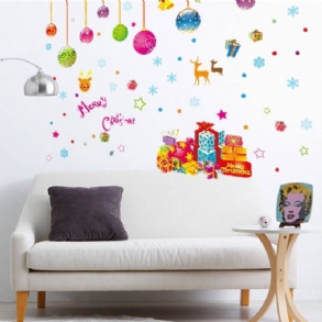 Diy Matrica Fali Dekoráció Boldog Karácsonyt Mikulás Kivehető Művészablak Ajtó Home Róma