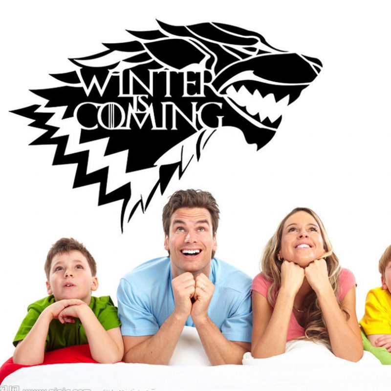 Közeleg A Trónok Harca House Stark Wolf Bakelit Matrica Hbo Tél