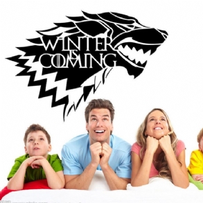 Közeleg A Trónok Harca House Stark Wolf Bakelit Matrica Hbo Tél