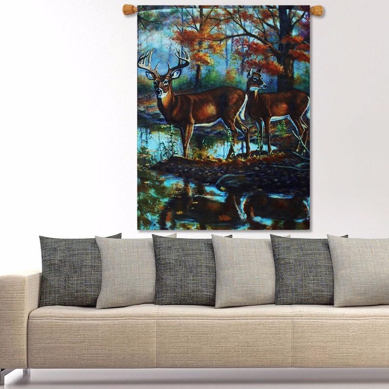 Szarvas Zászló Banner Kert Udvar Otthon Party 28 X 40 Hüvelykes Erdei Ház Dekorációk Art